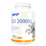 SFD D3 2000 IU, witamina D 50 µg, 200 tabletek - miniaturka zdjęcia produktu