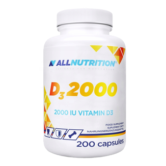 Allnutrition D3 2000, witamina D 50 µg, 200 kapsułek - zdjęcie produktu