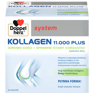 Doppelherz system Kollagen 11000 Plus, ampułki, 30 x 25 ml Doppelherz system Kollagen 11000 Plus, ampułki, 30 x 25 ml - zdjęcie produktu