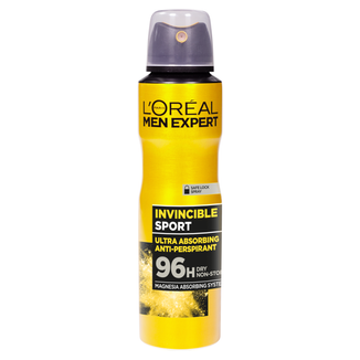 L’Oreal Men Expert Invincible Sport, antyperspirant w sprayu, 150 ml - zdjęcie produktu