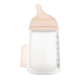 Suavinex Zero Zero, butelka antykolkowa z silikonowym smoczkiem o średnim przepływie, od 3 miesiąca, 270 ml USZKODZONE OPAKOWANIE - zdjęcie produktu