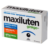 Maxiluten ginkgo+, 30 tabletek  - miniaturka zdjęcia produktu