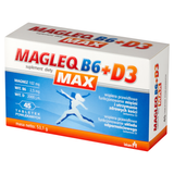 Magleq B6 Max + D3, 45 tabletek  - miniaturka zdjęcia produktu