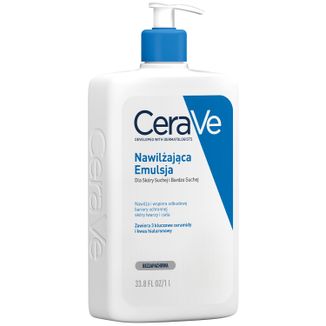 CeraVe, emulsja nawilżająca z ceramidami, skóra sucha i bardzo sucha, 1000 ml - zdjęcie produktu