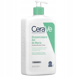 CeraVe, oczyszczający żel do mycia z ceramidami, skóra normalna i tłusta, 1000 ml - zdjęcie produktu