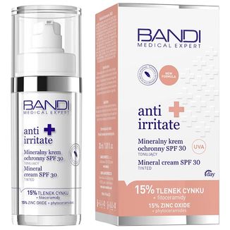 Bandi Medical Expert anti irritate, mineralny krem ochronny, tonujący, SPF 30, 30 ml - zdjęcie produktu