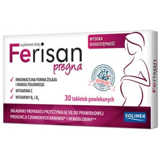 Ferisan Pregna, 30 tabletek powlekanych - zdjęcie produktu