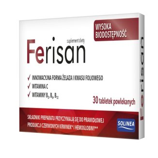 Ferisan, 30 tabletek powlekanych - zdjęcie produktu