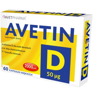 Avetin D 50 µg, 60 kapsułek - zdjęcie produktu