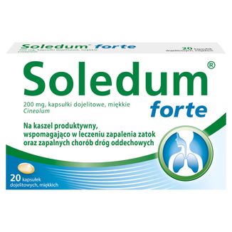 Soledum forte 200 mg, 20 kapsułek dojelitowych - zdjęcie produktu
