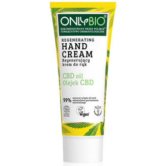 OnlyBio, regenerujący krem do rąk, olejek CBD, 75 ml - zdjęcie produktu