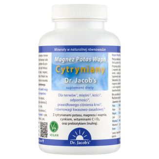 Dr. Jacob's pH Balans Magnez Potas Wapń Cytryniany, 250 tabletek - zdjęcie produktu