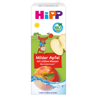 HiPP BIO od pokoleń, jabłka z wodą źródlaną, od 1 roku, 200 ml - zdjęcie produktu