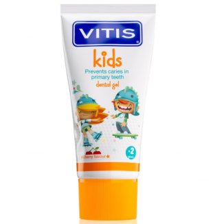 Vitis Kids, żel do zębów dla dzieci powyżej 2 lat, smak wiśniowy, 50 ml  - zdjęcie produktu