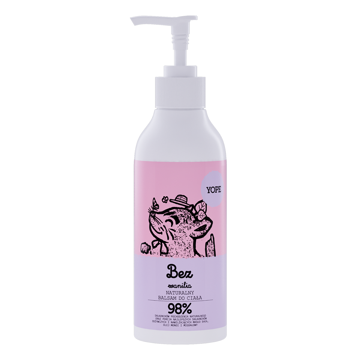 Nieznana Yope Bez i Wanilia, naturalny balsam do ciała, 300 ml