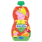 BoboVita Świnka Peppa Mus w tubce, morele z jabłkiem i gruszką, po 6 miesiącu, 100 g KRÓTKA DATA - miniaturka zdjęcia produktu