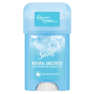 Secret Natural Unscented, kremowy antyperspirant w sztyfcie dla kobiet, 40 ml - zdjęcie produktu