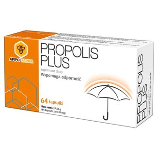 Propolis Plus, 64 kapsułki - zdjęcie produktu
