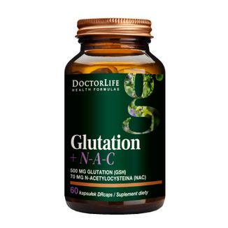 Doctor Life Glutation + N-A-C, 60 kapsułek roślinnych - zdjęcie produktu