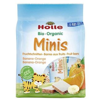 Holle Minis Bio, mini batoniki, banan-pomarańcza, po 12 miesiącu, 100 g KRÓTKA DATA - zdjęcie produktu