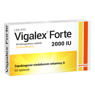 Vigalex Forte 2000 IU, 60 tabletek - zdjęcie produktu