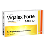 Vigalex Forte 2000 IU, 120 tabletek USZKODZONE OPAKOWANIE - miniaturka zdjęcia produktu