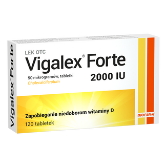 Vigalex Forte 2000 IU, 120 tabletek - zdjęcie produktu