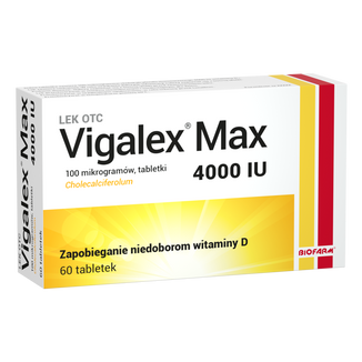 Vigalex Max 4000 IU, 60 tabletek - zdjęcie produktu