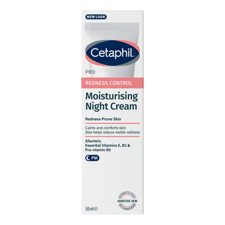 Cetaphil Pro Redness Control, krem nawilżający na noc, skóra wrażliwa, 50 ml USZKODZONE OPAKOWANIE - zdjęcie produktu