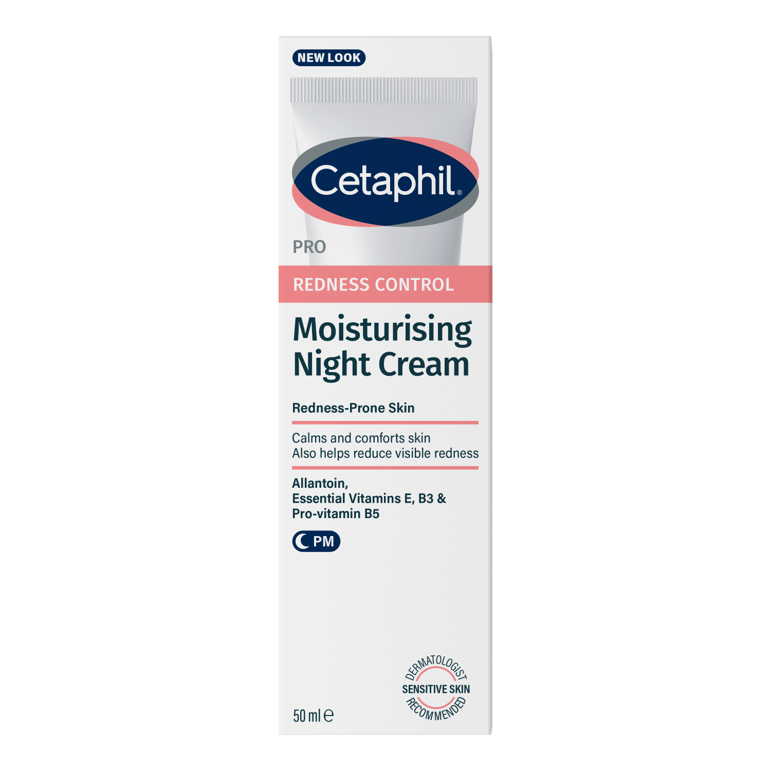 Cetaphil Pro Redness Control, Feuchtigkeitscreme für die Nacht, empfindliche Haut, 50 ml