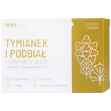 SEMA Lab Tymianek i Podbiał + ekstrakt z 20 ziół, bez cukru, 24 pastylki do ssania SEMA Lab Tymianek i Podbiał + ekstrakt z 20 ziół, bez cukru, 24 pastylki do ssania - miniaturka zdjęcia produktu
