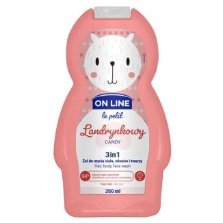 On Line Le Petit, żel do mycia ciała, włosów i twarzy 3 w 1 dla dzieci, landrynkowy, 350 ml  - zdjęcie produktu