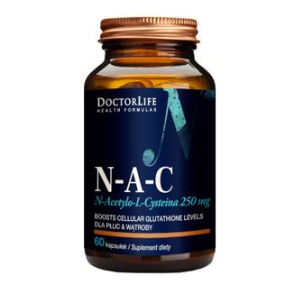 Doctor Life N-A-C, N-acetylocysteina 250 mg, 60 kapsułek - zdjęcie produktu