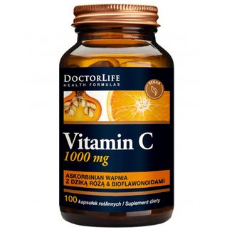 Doctor Life Vitamin C, buforowana Witamina C, dzika Róża i bioflawonoidy, 100 kapsułek - zdjęcie produktu