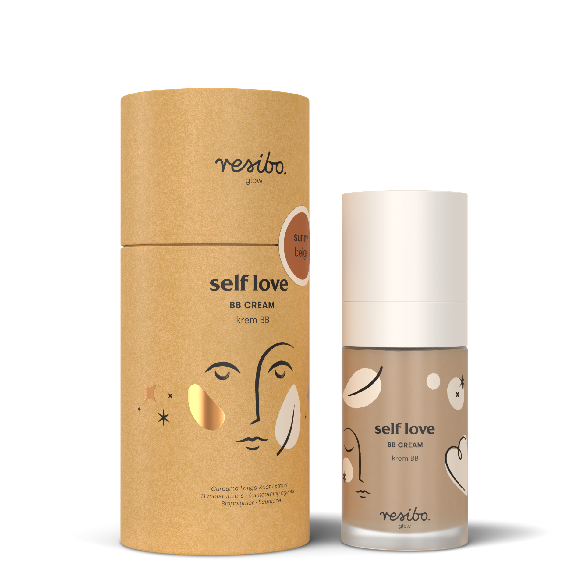 Resibo Resibo Self Love, krem BB, Sunny Beige, 30 ml
