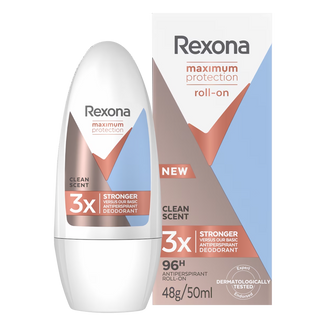 Rexona Maximum Protection, antyperspirant roll-on, Clean Scent, 50 ml - zdjęcie produktu