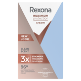 Rexona Maximum Protection, kremowy antyperspirant sztyfcie, Clean Scent, 45 ml - miniaturka zdjęcia produktu