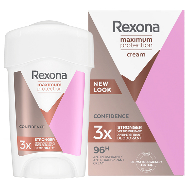 Rexona Rexona Maximum Protection, cremig Antitranspirant als Stift, Confidence, 45 ml — Inhaltsstoffe und Bewertung