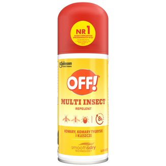 OFF! Multi Insect, suchy aerozol przeciw insektom, DEET 25%, 100 ml OFF! Multi Insect, suchy aerozol przeciw insektom, DEET 25%, 100 ml - zdjęcie produktu