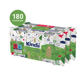 Kindii Natural Balance, chusteczki nawilżane dla niemowląt i dzieci, 3 x 60 sztuk USZKODZONE OPAKOWANIE - miniaturka zdjęcia produktu