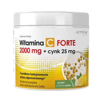 Activlab Pharma Witamina C 2000 mg + Cynk 25 mg Forte, 500 g - zdjęcie produktu