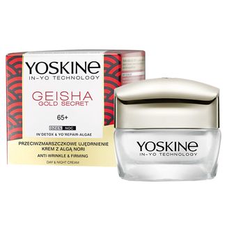 Yoskine Geisha Gold Secret 65+, krem przeciwzmarszczkowy z algą Nori, na dzień i na noc, 50 ml USZKODZONE OPAKOWANIE - zdjęcie produktu