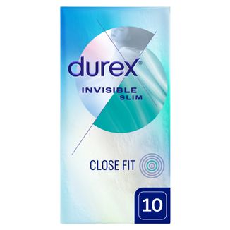 Durex Invisible Close Fit, prezerwatywy dopasowane, 10 sztuk - zdjęcie produktu