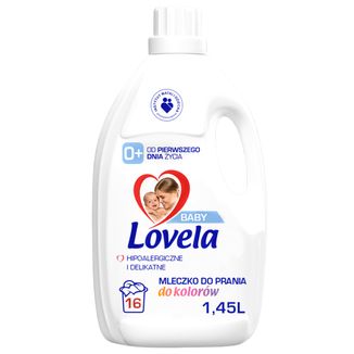 Lovela Baby, hipoalergiczne mleczko do prania, kolor, 1,45 l - zdjęcie produktu