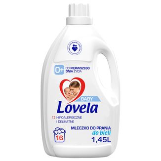 Lovela Baby, hipoalergiczne mleczko do prania, biel, 1,45 l - zdjęcie produktu