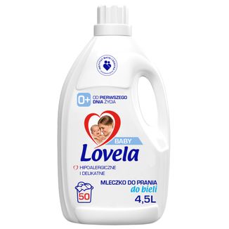 Lovela Baby, hipoalergiczne mleczko do prania, biel, 4,5 l - zdjęcie produktu