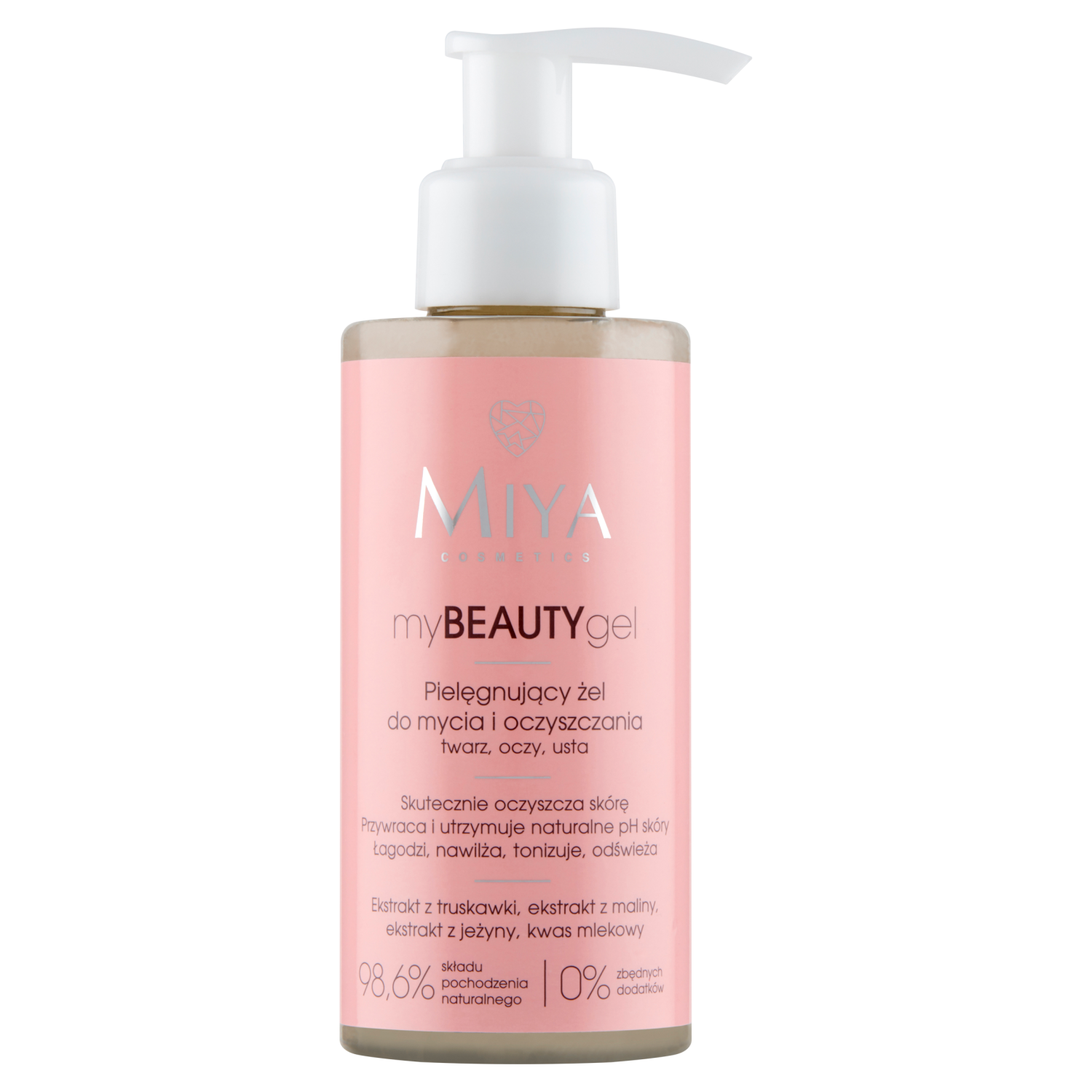 Nieznana Miya myBEAUTYgel, pielęgnujący żel do mycia i oczyszczania twarzy, 140 ml