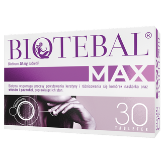 Biotebal Max 10 mg, 30 tabletek - zdjęcie produktu