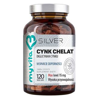 MyVita Silver, Cynk Chelat, 120 kapsułek - zdjęcie produktu