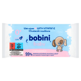 Bobini Baby, chusteczki nawilżane dla niemowląt od 1 dnia życia i dzieci, z witaminą E, 60 sztuk - miniaturka zdjęcia produktu